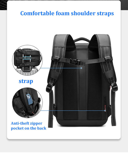 Smart Compression Travel Backpack with Pump and Expandable Storage