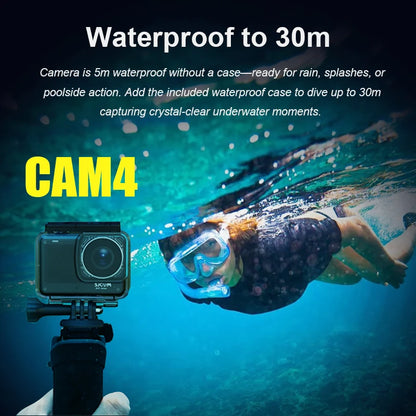 4K Waterproof Action Camera with 2.33" Touch Screen and WiFi