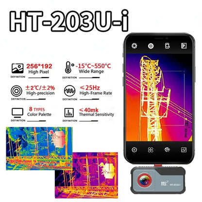 Portable 256×192 USB-C Thermal Camera for Android