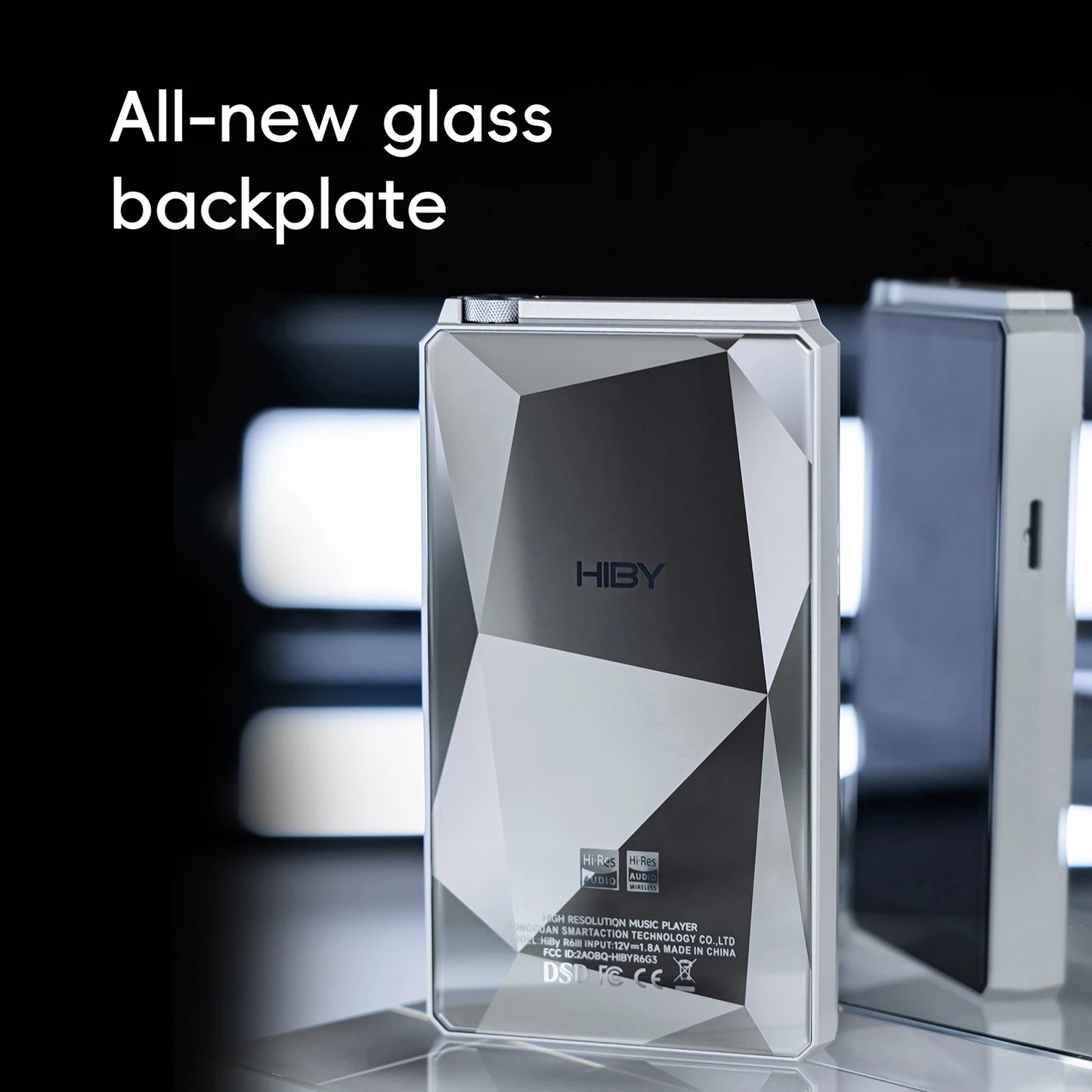 Portable Silver HIFI Music Player WiFi Bluetooth 5.0