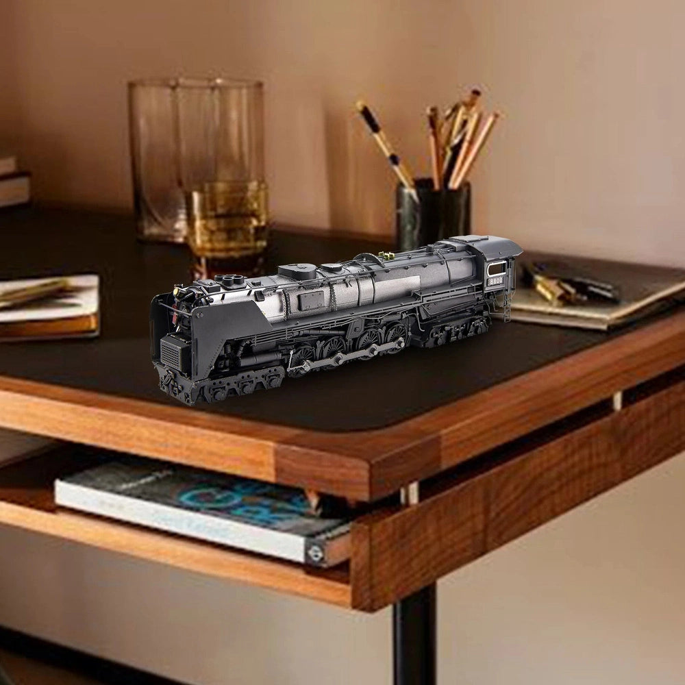 Building Blocks - 3D Metal Puzzle Class S-2 Locomotive Model DIY Assembly Kit, Jigsaw Toy for Home Collection