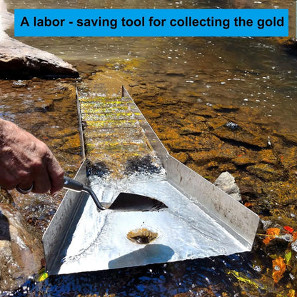 Gold Panning Kit with 50in Folding Sluice Box