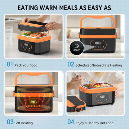 1.5L Electric Heated Lunch Box with LED Display
