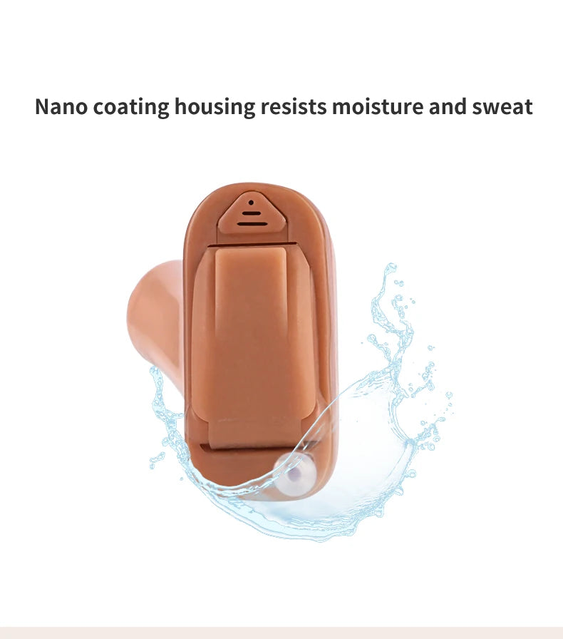 Digital CIC Hearing Aid Left Ear 8-Channel Adjustment