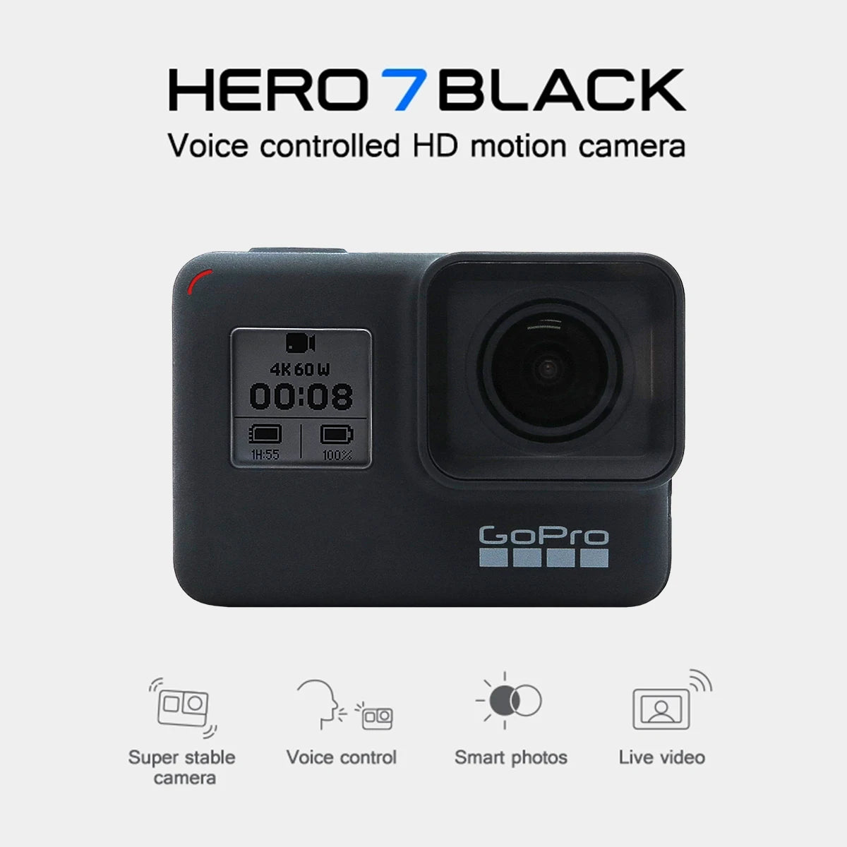 4K Action Camera 12MP 60fps Waterproof Sports Cam
