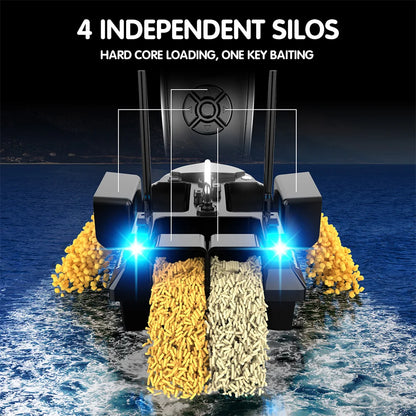 Portable Bait Boat 4 Hopper 5200mAh