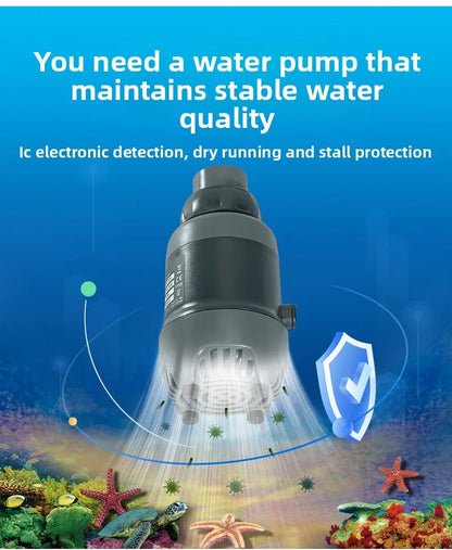 Smart Aquarium Circulation Pump 3500 Bluetooth Low Water Level