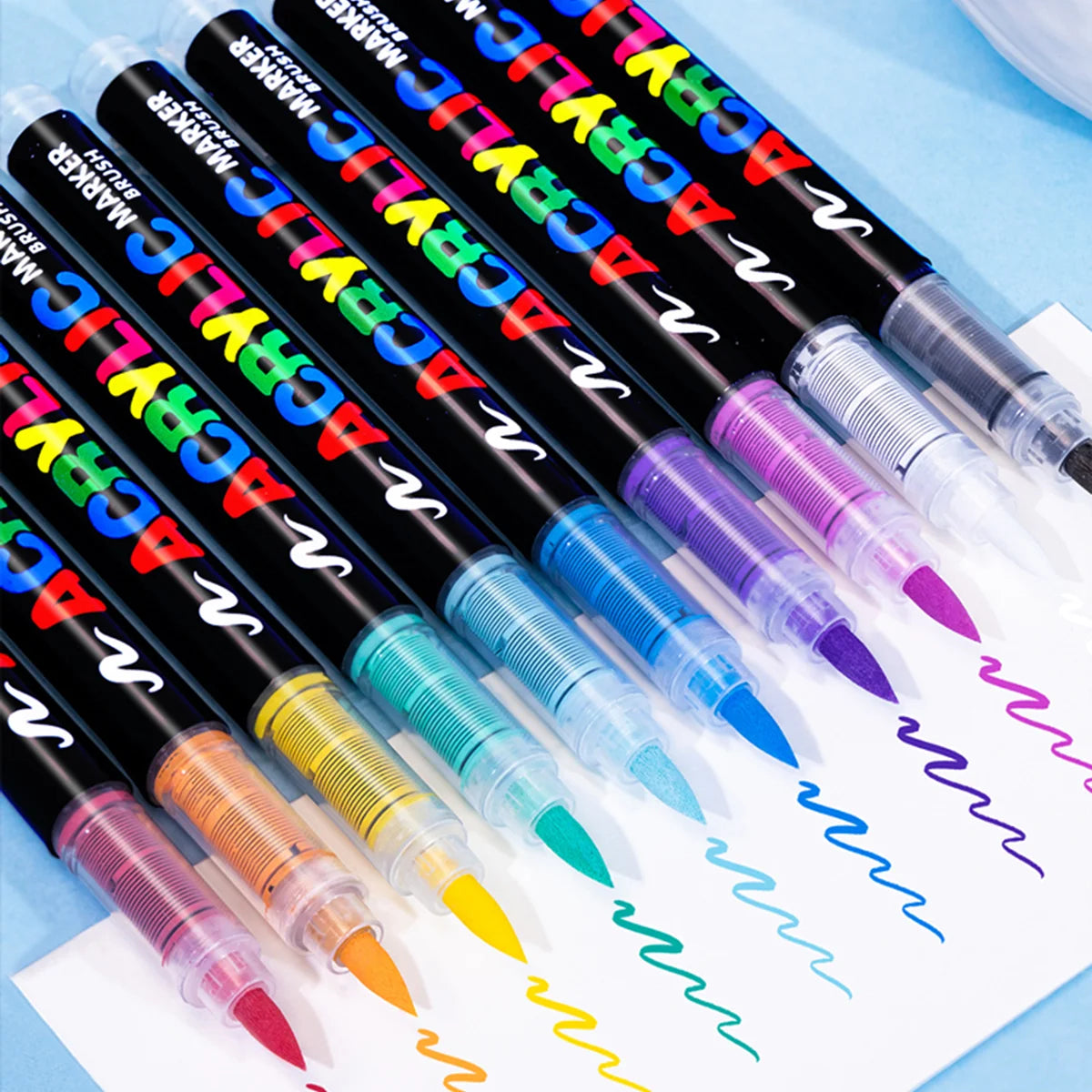 240 Colour Acrylic Marker Set Soft Tip Art Drawing Kit