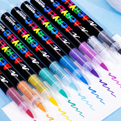 240 Colour Acrylic Marker Set Soft Tip Art Drawing Kit