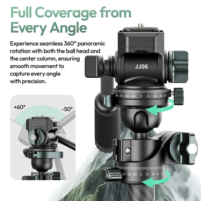 Professional Camera Tripod 5kg Load with 360° Pan