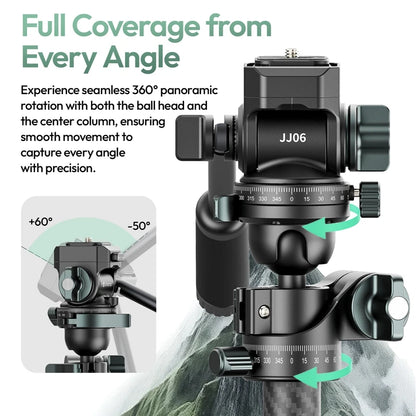 Professional Camera Tripod 5kg Load with 360° Pan