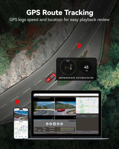 4K Dual Dash Camera Starvis 2 WiFi Car Recorder