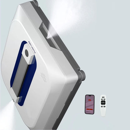 Smart Window Cleaning Robot with Auto Spray and Voice Prompts