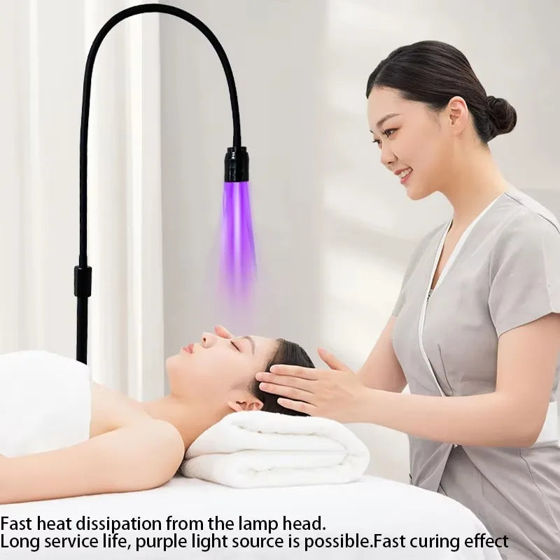 12W LED UV Lamp Black for Eyelash Extension Gel