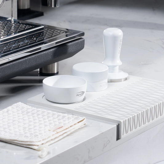 White 53.3mm Espresso Tamper Kit with Six Accessories