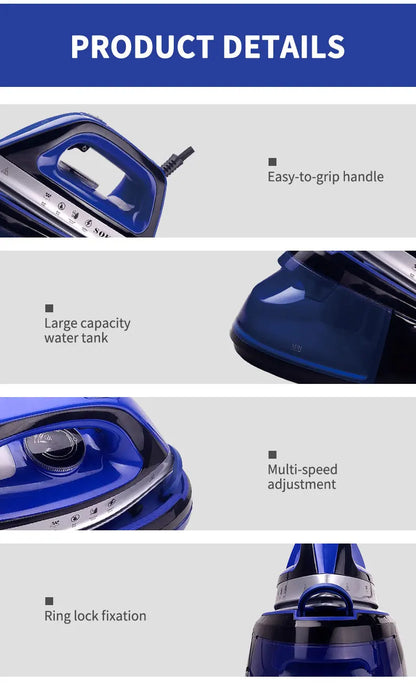 Portable 360 Degree Freestyle Steam Iron with Power Base