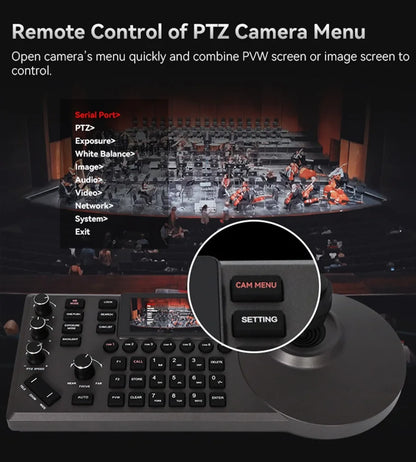 4D Joystick NDI PTZ Controller for Live Broadcast