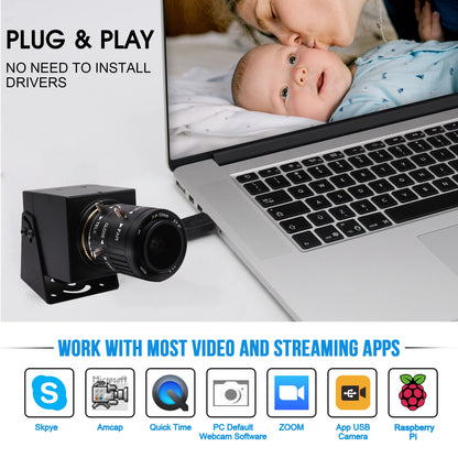 USB 48MP 4K Webcam for Microscope Imaging