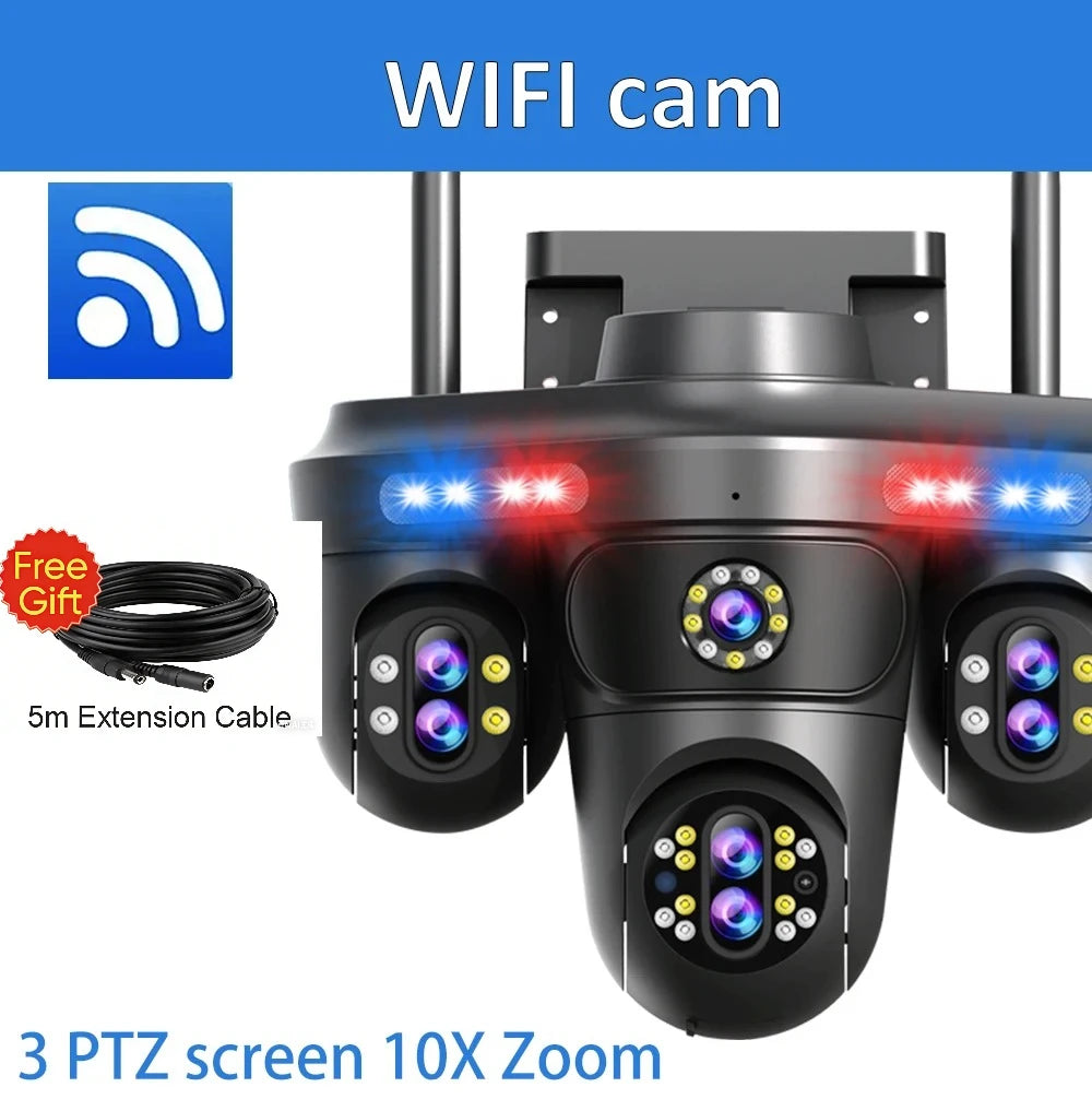 Outdoor Wireless CCTV Camera 10X Zoom Smart Tracking