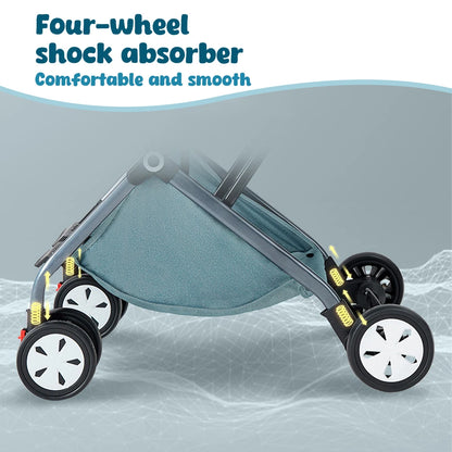 Lightweight Foldable Baby Stroller with Mosquito Net