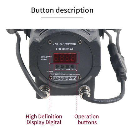 2-in-1 100W LED Profile Spotlight with DMX and Gobo