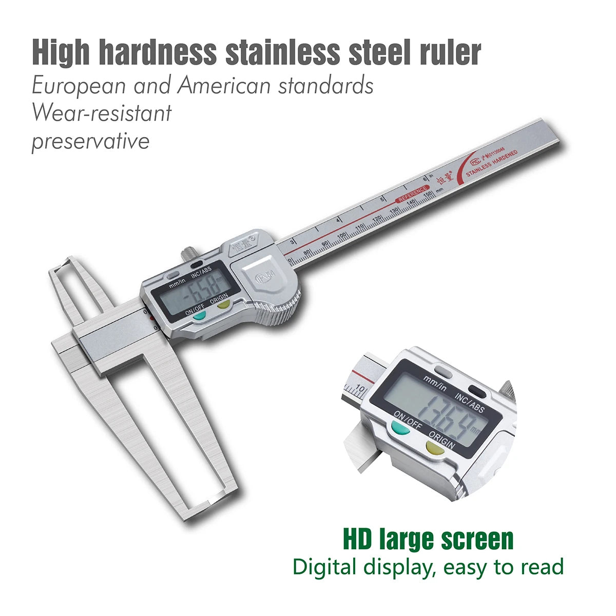 Precision 0-200mm Electronic Internal Hole Vernier Caliper