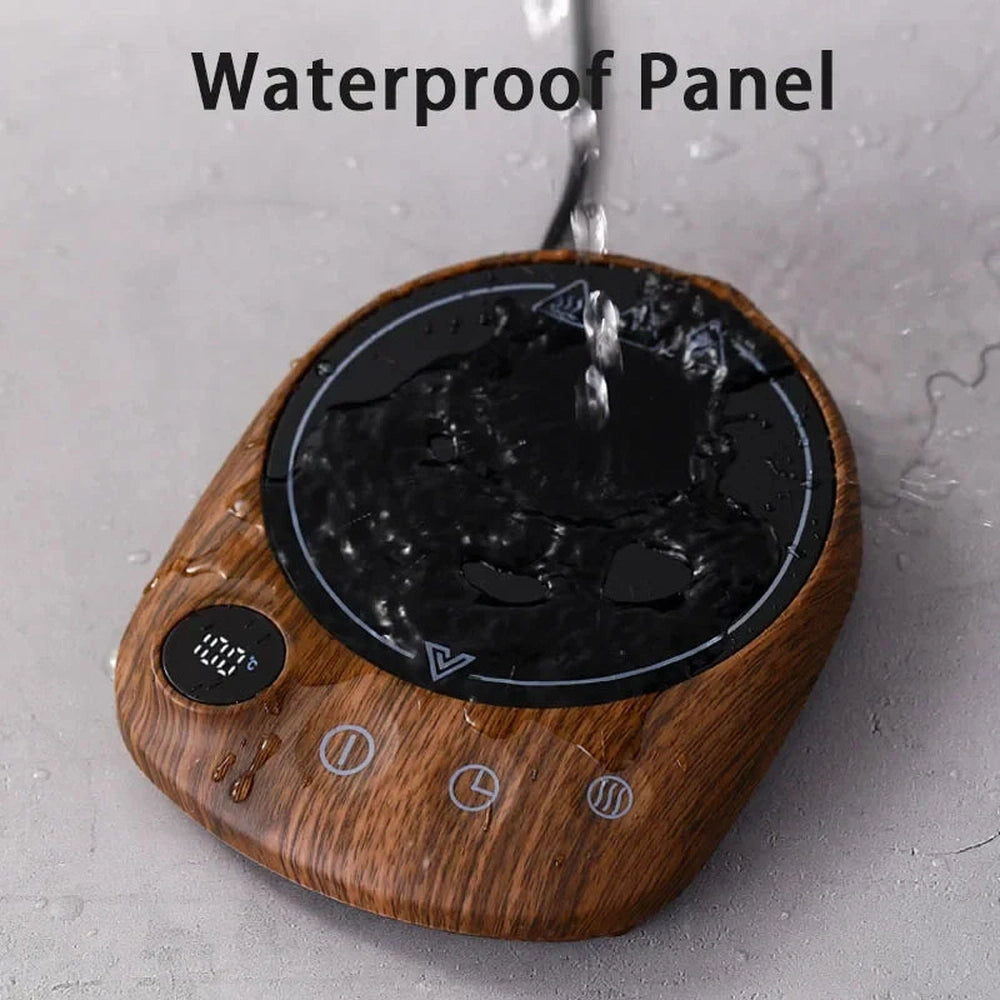 200W Electric Beverage Heating Plate – 5 Temperature Settings, Smart Mug Warmer with Timer and Auto Shut-Off