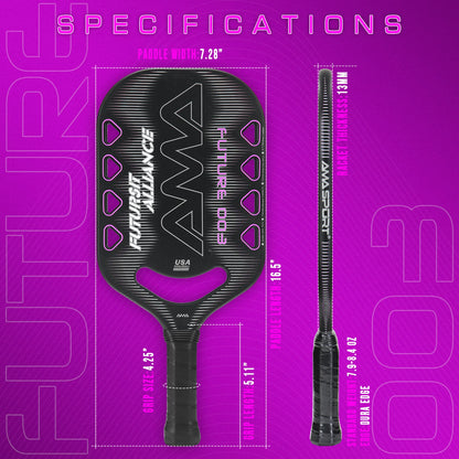 Carbon Fiber Pickleball Paddle 13mm Multi-Layer Core