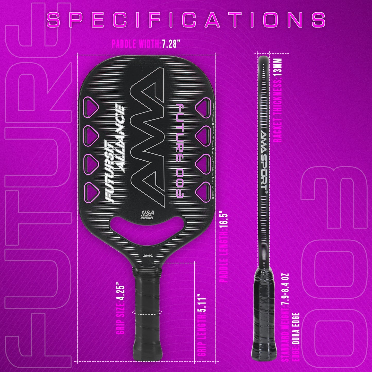 Durable Pickleball Paddle for Control and Power