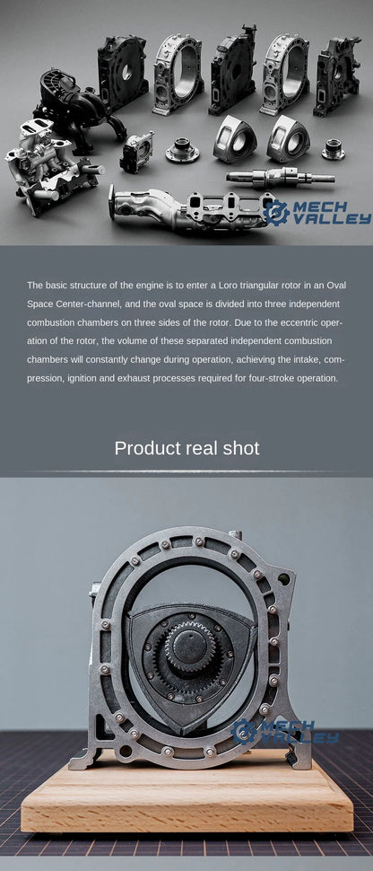 Metal Rotary Engine DIY Assembly Kit Mechanical Model Toy