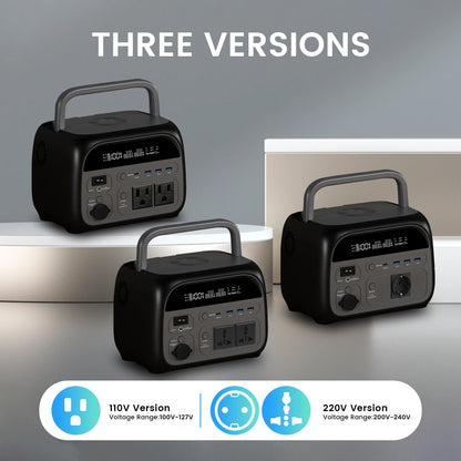 500W Portable Power Station 345Wh LiFePO4 Battery