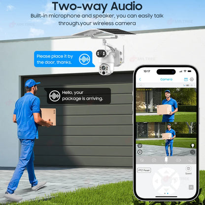 10MP 50X Zoom WiFi Security Camera 32GB
