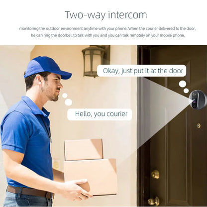 3MP Smart WiFi Door Viewer with PIR Motion Detection