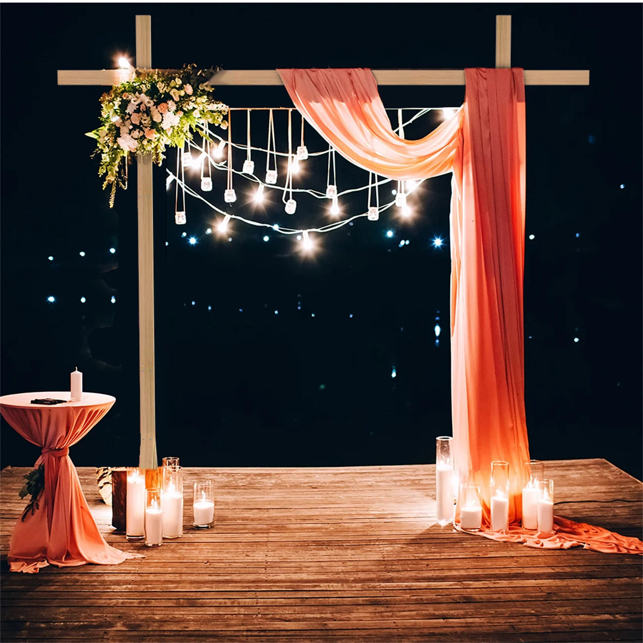 10ft Wooden Garden Arch Frame Wedding Party Backdrop Stand