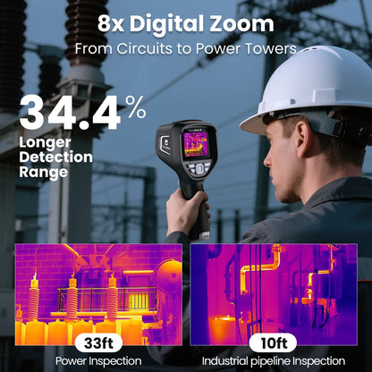 Portable Thermal Imager 512×384 Infrared Camera 4x Zoom