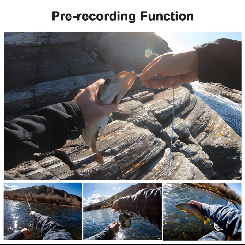 White 4K Sports Camera with Image Stabilization