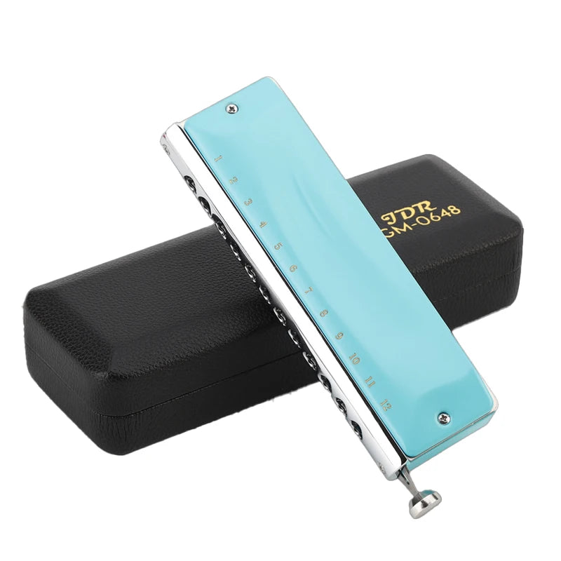 12-Hole Chromatic Harmonica Professional Mouth Organ