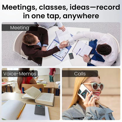 AI Smart Voice Recorder with App Control and Transcription
