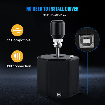 6+R USB Racing Gear Shifter for PC Sim Racing