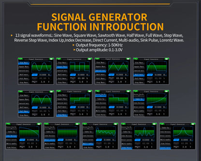 Smart 50MHz Bandwidth Oscilloscope for Signal Analysis