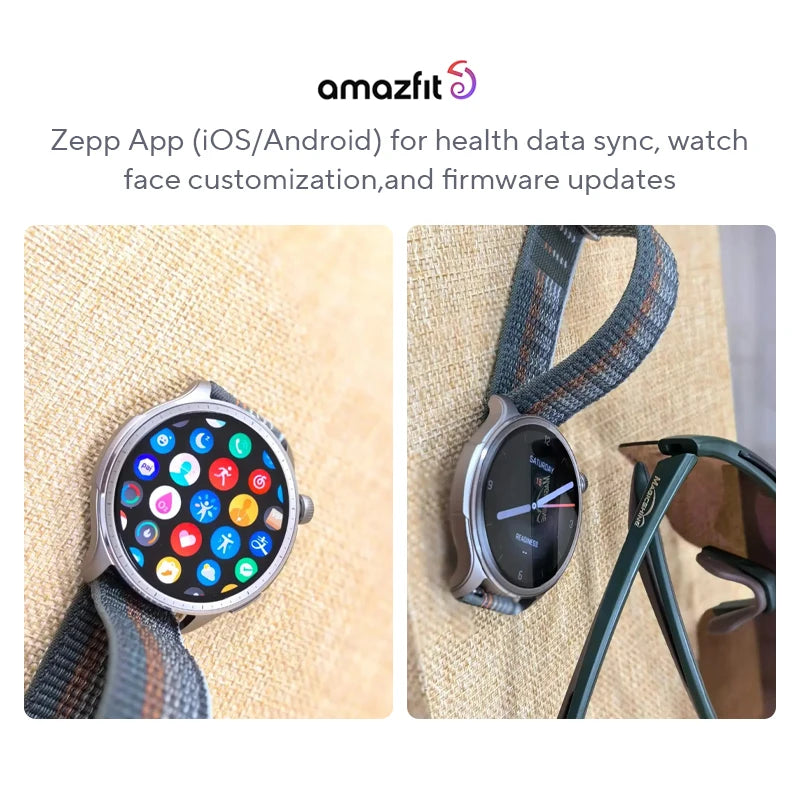 Zepp OS Smartwatch with Heart Rate and Sleep Tracking