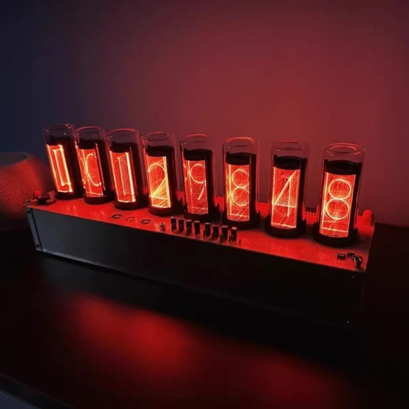 Digital Nixie Tube Desk Clock with RGB LED Glow