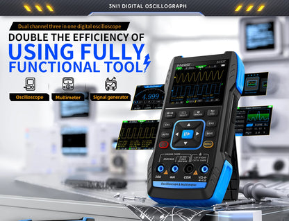 Compact Digital Oscilloscope 50MHz Bandwidth Handheld Design
