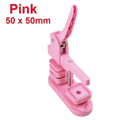 Pink Manual Badge Machine for Kids