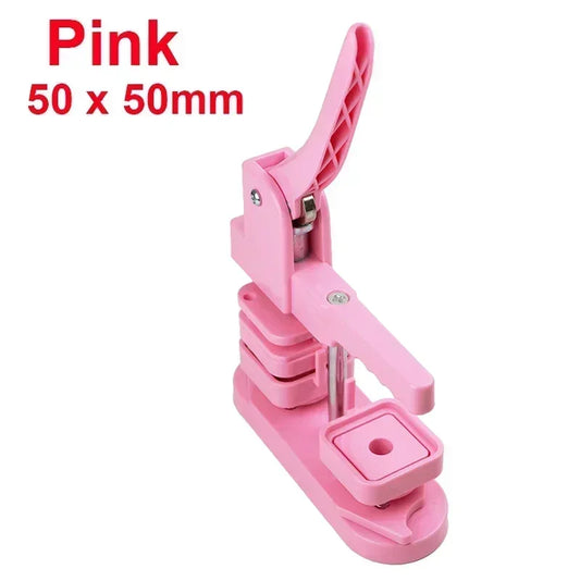 Pink Manual Badge Machine for Kids