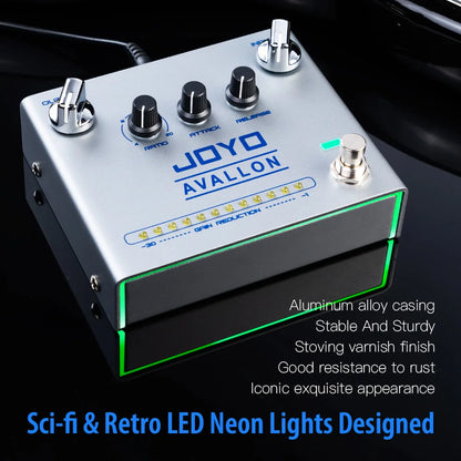 Guitar Compressor Pedal with Ratio Attack Release Controls