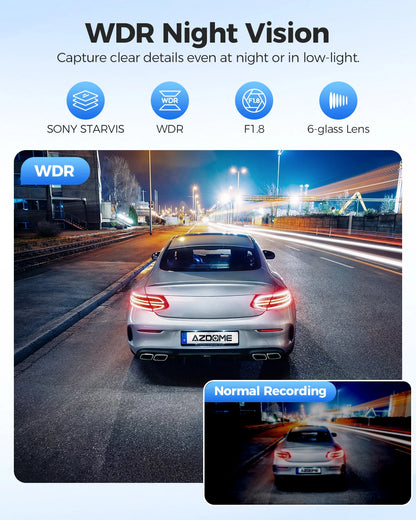4K 1080P Car Dash Cam WiFi GPS 64GB Card