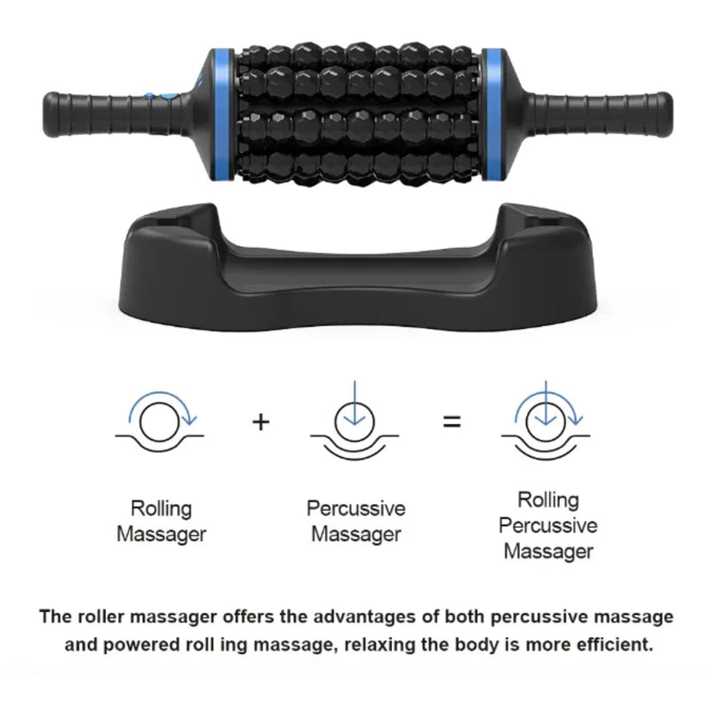 Portable Rechargeable Body Massager 360 Rolling Muscle Relief Tool