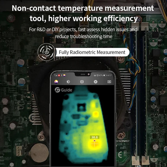 iOS Dark Grey Smartphone Thermal Imager Attachment
