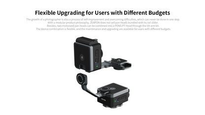 Heavy Duty PD-E1 Motorized Double Axis Pan Head for Tripods